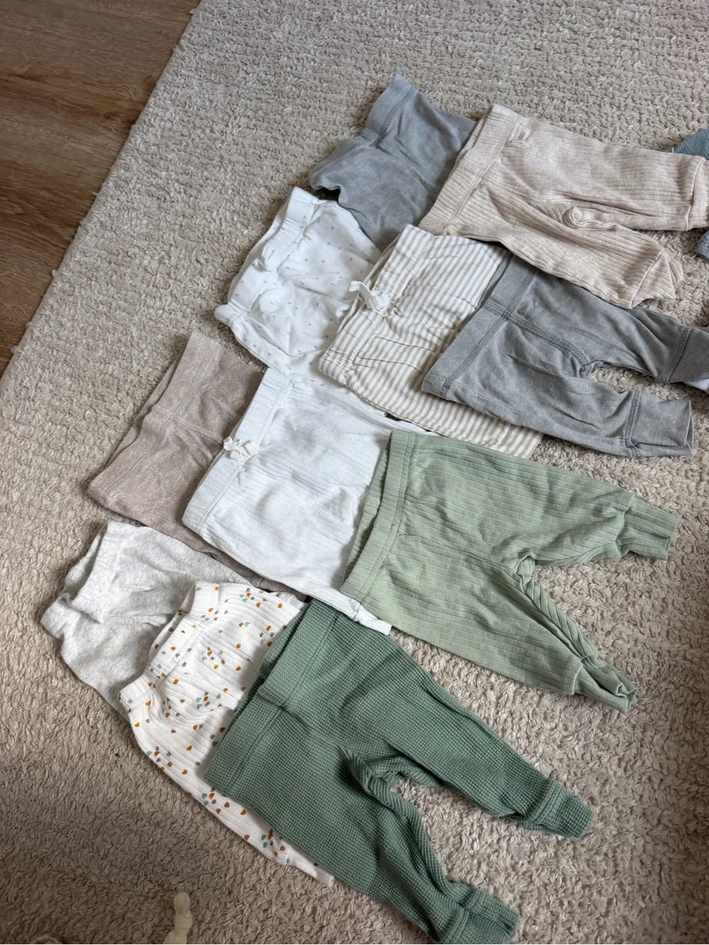 Neutral & Sage Baby Boy Clothing Bundle -Newborm